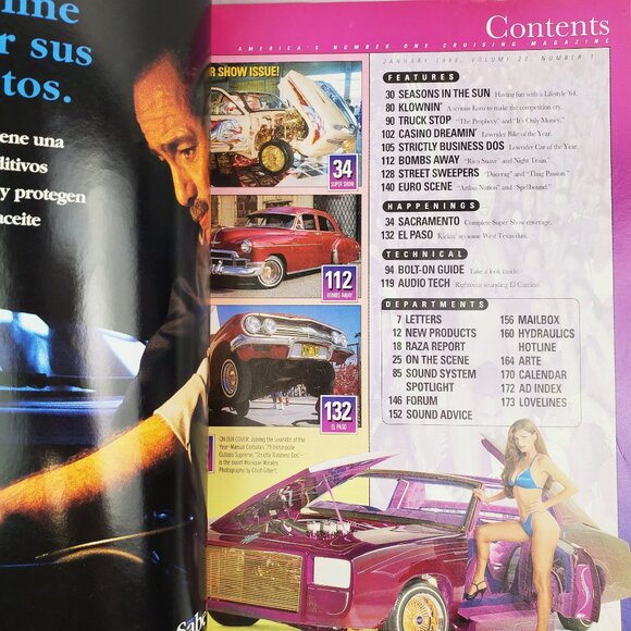 Lowrider Magazine Vintage Jan. 1998 Super Show Special Issue Newsstand - Picture 4 of 9